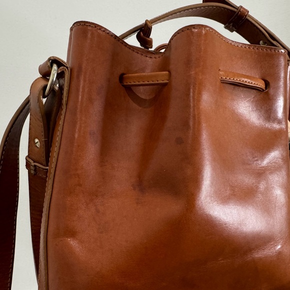 SEZANE FARROW Bucket Leather bag - Picture 9 of 11